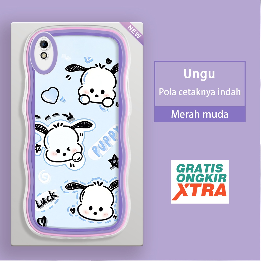 jinsouwe Redmi 6 6A 7 8 8A K40S 9A 9C 10A 9T 10C 10 5G Casing Ponsel  Pola Pochacco Cute 3D  warna-w