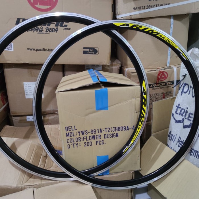 [COD] Velg Fixie Balap Terbaru Alloy Arim Warna Hitam Diskon