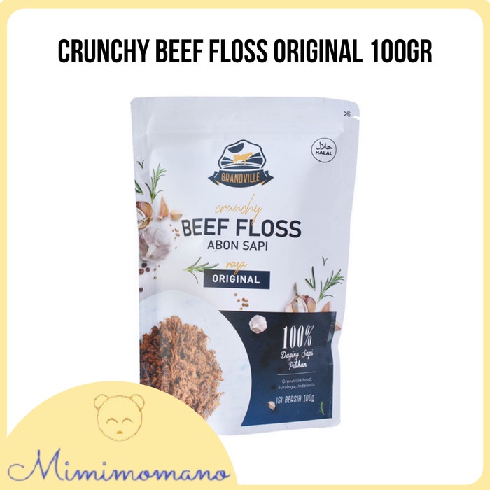 

Grandville Abon Sapi Crunchy Single Pack Original / Abon Mpasi Halal