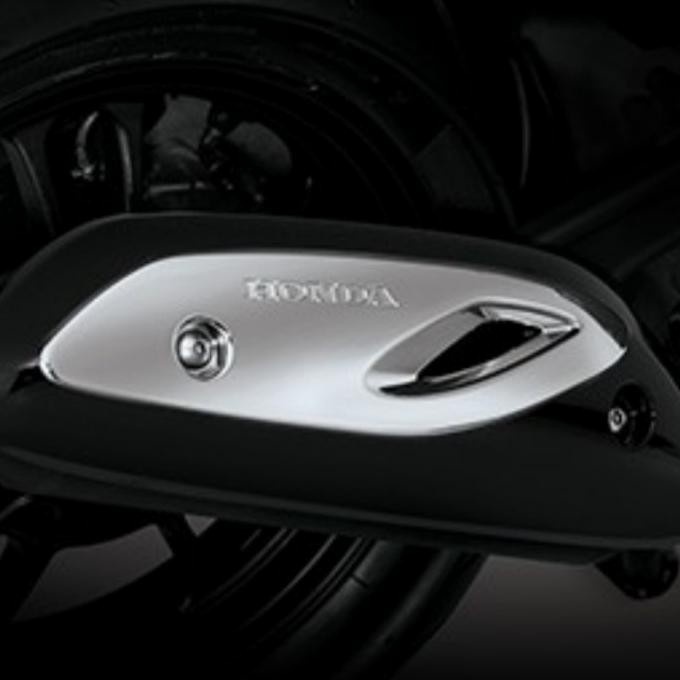 NEW GARNIS KNALPOT COVER MUFFLER HONDA SCOOPY 2021 ORIGINAL TERBARU