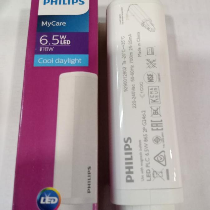 Lampu PLC LED 6,5W Phillips my care New