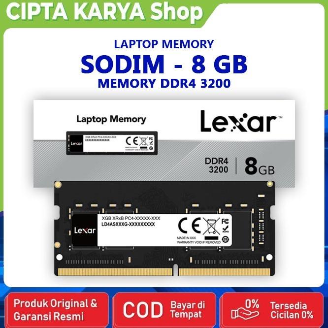 Memory Laptop Ram Lexar Ddr4 8Gb Pc3200 Sodimm - Ram Notebook Ddr4 8Gb