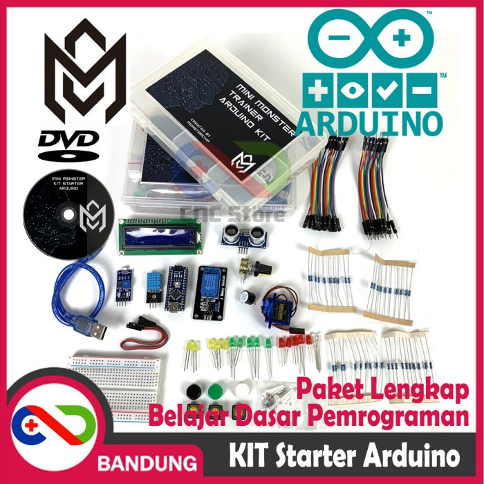 ARDUINO STARTER KIT STARTER PAKET LENGKAP NANO MONSTERCHIP