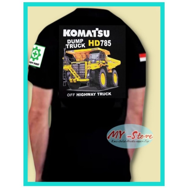 Kaos Katun 20S Dump Truk Hd 785 Komatsu Sablon Dtf