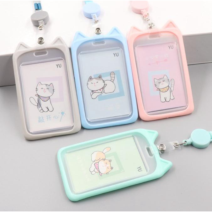 

GANTUNGAN TALI KARTU AKSES KANTOR MRT BUSWAY LANYARD CARD HOLDER MOTIF