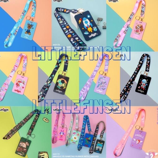 

name tag smiggle/smiggle id/name tag id with lanyard/name tag anak