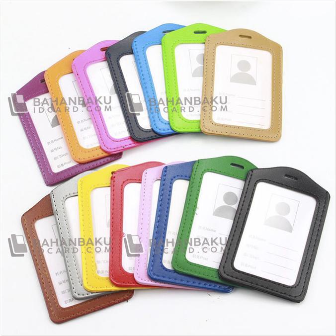 

Frame Casing Tempat ID Card Holder Kulit Imitasi Potrait