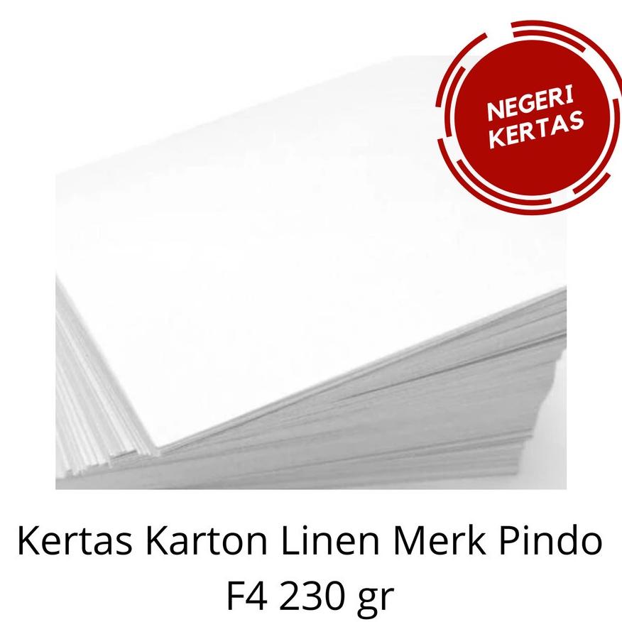 

Recomend Kertas Karton Linen F4 ( 21,5 cm x 33 cm ) / A4 (21 cm x 29,7 cm) 230gsm putih MERK PINDO (Isi 50 lembar) !