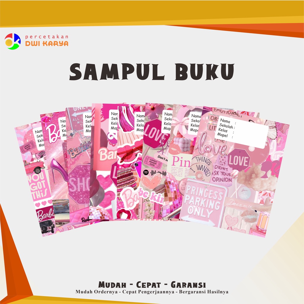 

Sampul Buku Tema Barbie (2) Uk 21x16 Cm Bisa Request Ukuran