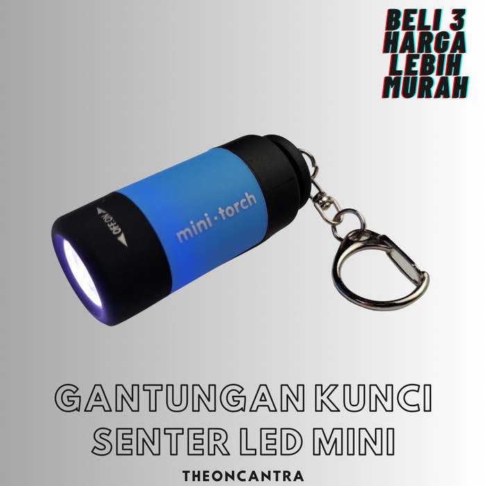Gantungan kunci / keychain / Unik / Senter LED Mini