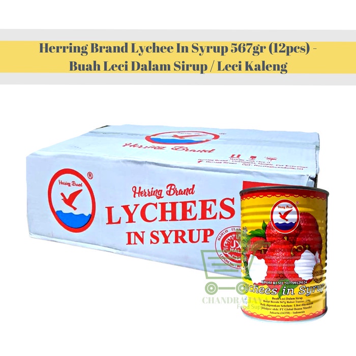 

Herring Lychee Leci 1 Dus / 12 Kaleng x 567gr - Leci Kaleng