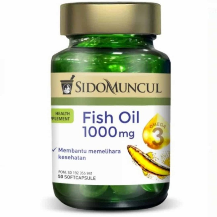 

Official Store - Fish Oil 1000mg SidoMuncul - Mackerel&Anchovy FishOil