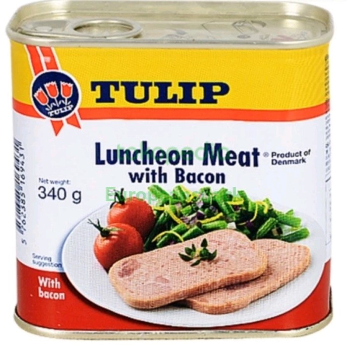 

tulip luncheon meat with bacon kaleng 340gr