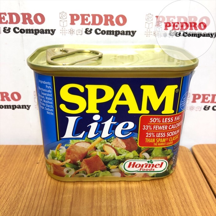 

Spam lite 340 gram - daging kaleng babi