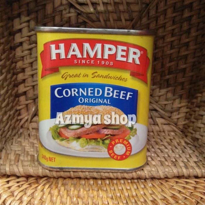 

Hamper Cornet Beef Original 340gr - hamper kornet sapi original