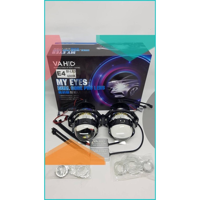 Bi-Led Sniper E4 Projector Projie Led Biled Vahid Hi-Low Sepasang 2 pc