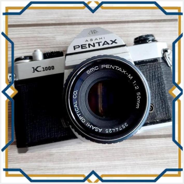 [KRG] KAMERA ANALOG PENTAX K1000 ASAHI KIT LENSA PENTAX M 50MM