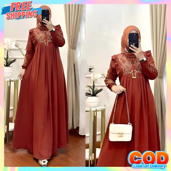 Kondangan Drees Dewasa Long Games Casual Gsmis Baju Wanita Muslim Bju Dress Pesta Polos Bj Wnta Gmis