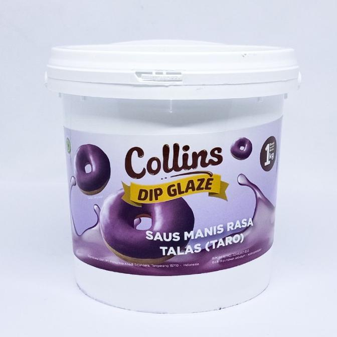 

Baru collins dip glaze 5kg taro/ topping donat taro