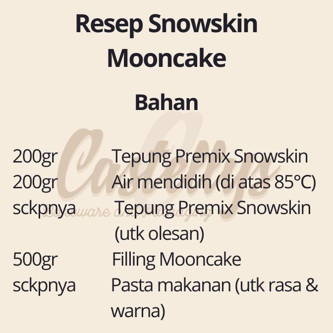 

Laris Premix Ready Mix Snowskin Mooncake 300gr Kue Bulan Import Premium