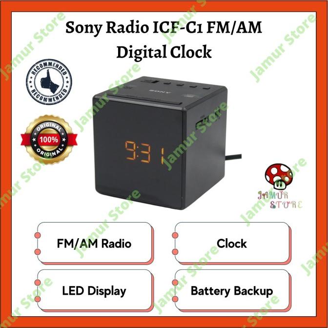 Sony Radio ICF-C1 FM/AM Digital Clock