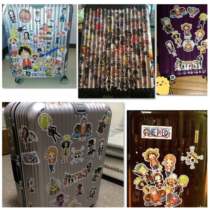

SALE 48pcs Stiker Komik One Piece Anti Air Untuk Koper Laptop Handphone Mob Termurah