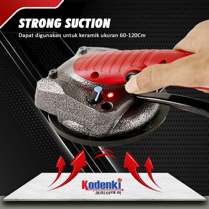 Mesin Perata Keramik Getar Cordless Baterai Kop Alat Perata Keramik