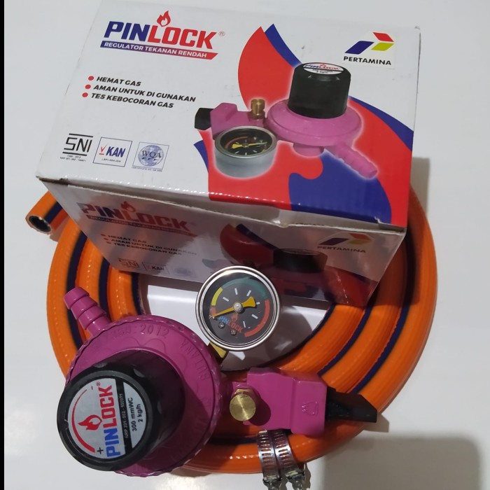 ✅Ready Regulator Kopana Safety Lock Pinlock P 888 M Selang Gas Lpg 700 Psi Dn Berkualitas