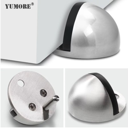 Door Stop Keong Stainless Onassis 09 - Ahan Pintu Kaca Stainles Tebel Doorstop Door Stopper A48