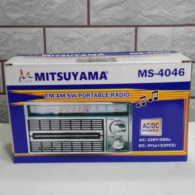 Radio Portable Mitsuyama Ms-4046/radio kecil/radio am-fm