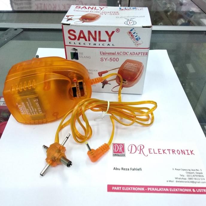 Update Adaptor Universal Sanly untuk handphone Telepon Portable VCD DVD Game dre3 Kualitas Baik