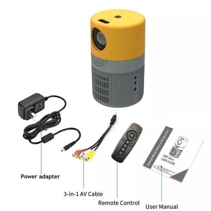 Proyektor Mini YT400/ Mini Projector YT 400 Rockware LED 3000 Lumens