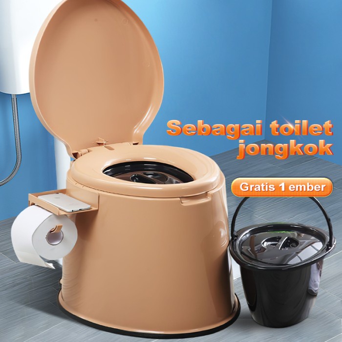 Closet Jongkok Closet Duduk Toilet Portable Toilet Duduk Pispot Dewasa