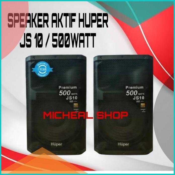 SPEAKER AKTIF HUPER JS 10 HUPER AKTIF 15INCH 500WATT JS 10 HARGA 1 PCS