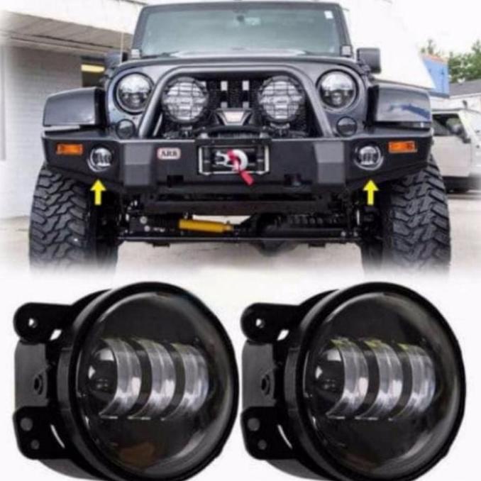 foglamp lampu tembak 3 mata lensa 2warna xenia avanza 4inch daymaker
