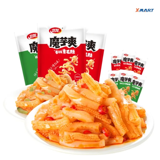 

252g x-Mart Low cale Konjac Shuang Spicy Tasty Sna latiao/ Calan Lezat Pedas Konjac Shuang - 6410