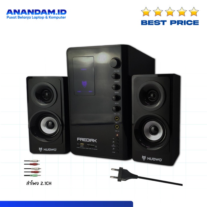 Speaker Bluetooth Nubwo NS-45A Fredirk Speaker 2.1 Bluetooth