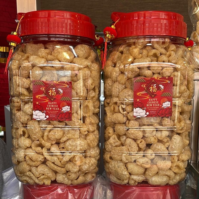 

Kerupuk - Kerupuk Babi Ajong Toples 11 Liter Premium