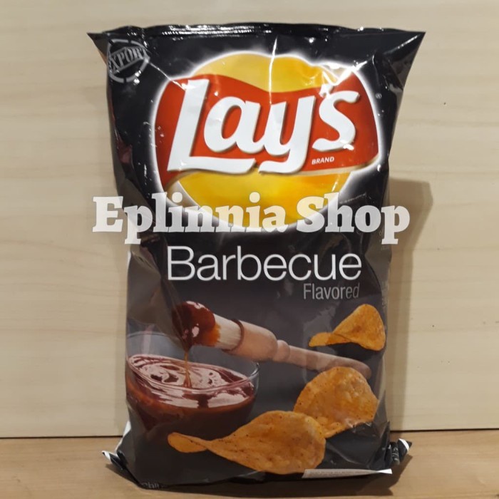 

Keripik - Lay'S Potato Chips Bbq 6.5Oz - Lays Keripik Kentang Rasa Barbeque