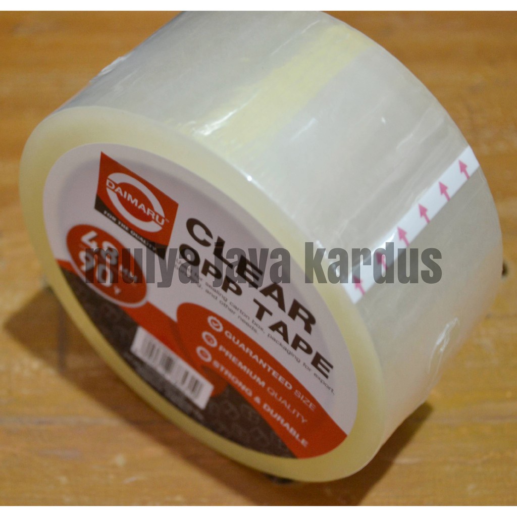 

Isolasi Bening Lakban Bening Daimaru Bening Clear 2 inch 90 yard