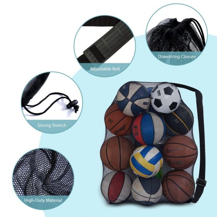 (BESTSELLER) TAS JARING PENYIMPANAN BOLA KERANJANG BOLA JARING BOLA