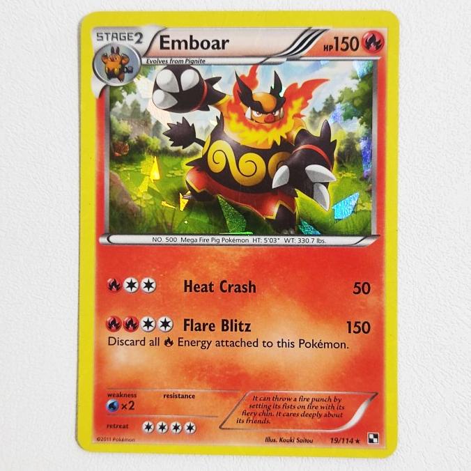 Emboar 19/114 - Theme Deck Exc Shattered Holo Pokemon Card English TCG