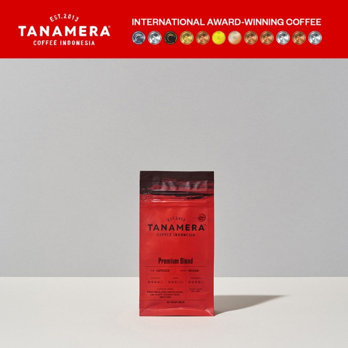 

Kopi Arabika Tanamera Coffee Premium Blend 100Gr