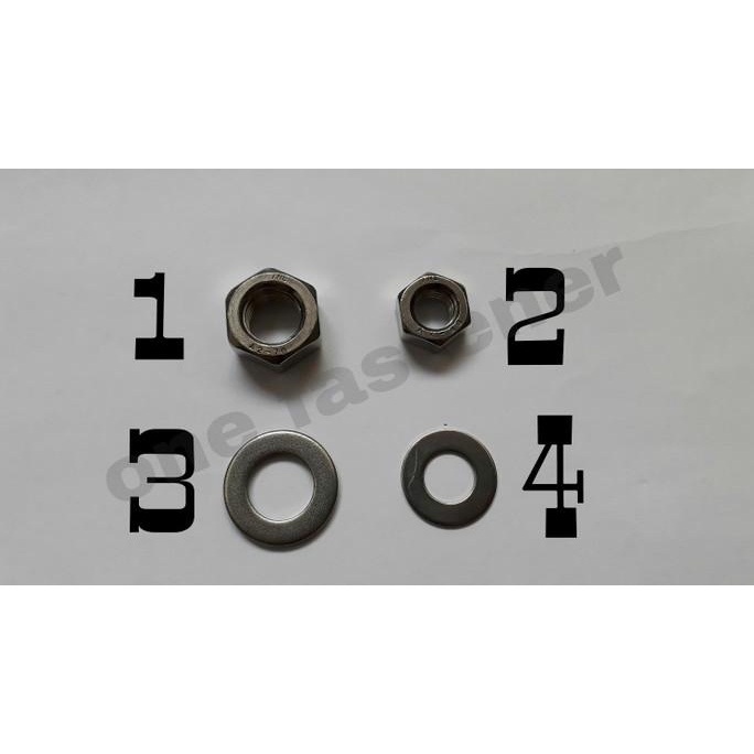 TERLARIS ring plat m12 stainless sus 304