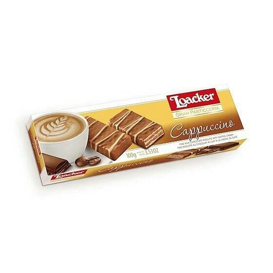

Biskuit Wafer - Loacker Wafer Pasticceria Cappucino Snack Biscuit Import