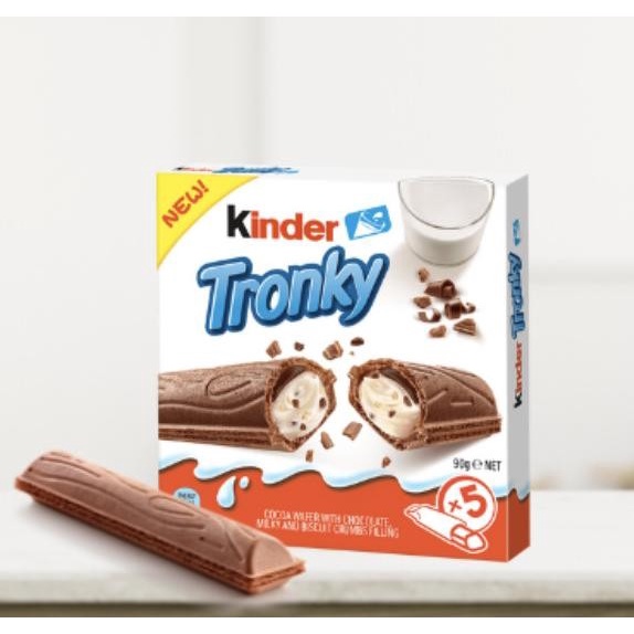 

Biskuit Wafer - Spesial Kinder Tronky 90Gr Wafer With Chocolate Milky Biscuit Crumbs