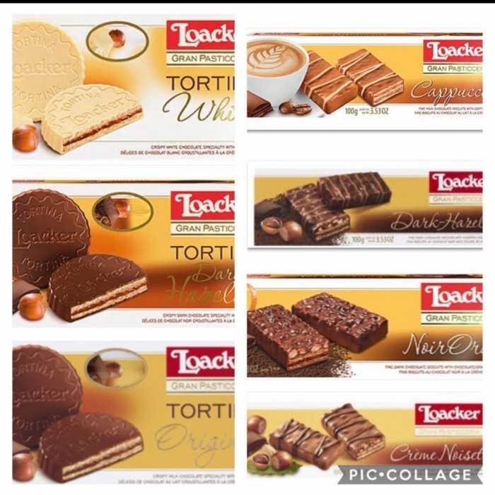 

Biskuit Wafer - Loacker Tortina Wafer Chocolate Biscuit Snack Import