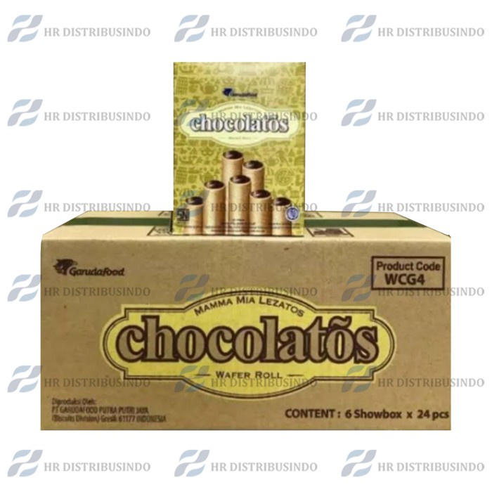 

Biskuit Wafer - Biskuit Wafer Roll Chocolatos Coklat (New) 1 Karton / Dus