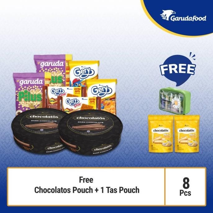 

Biskuit Wafer - 2A Cemilan Garudafood +Free Pouch - Biskuit Wafer Snack