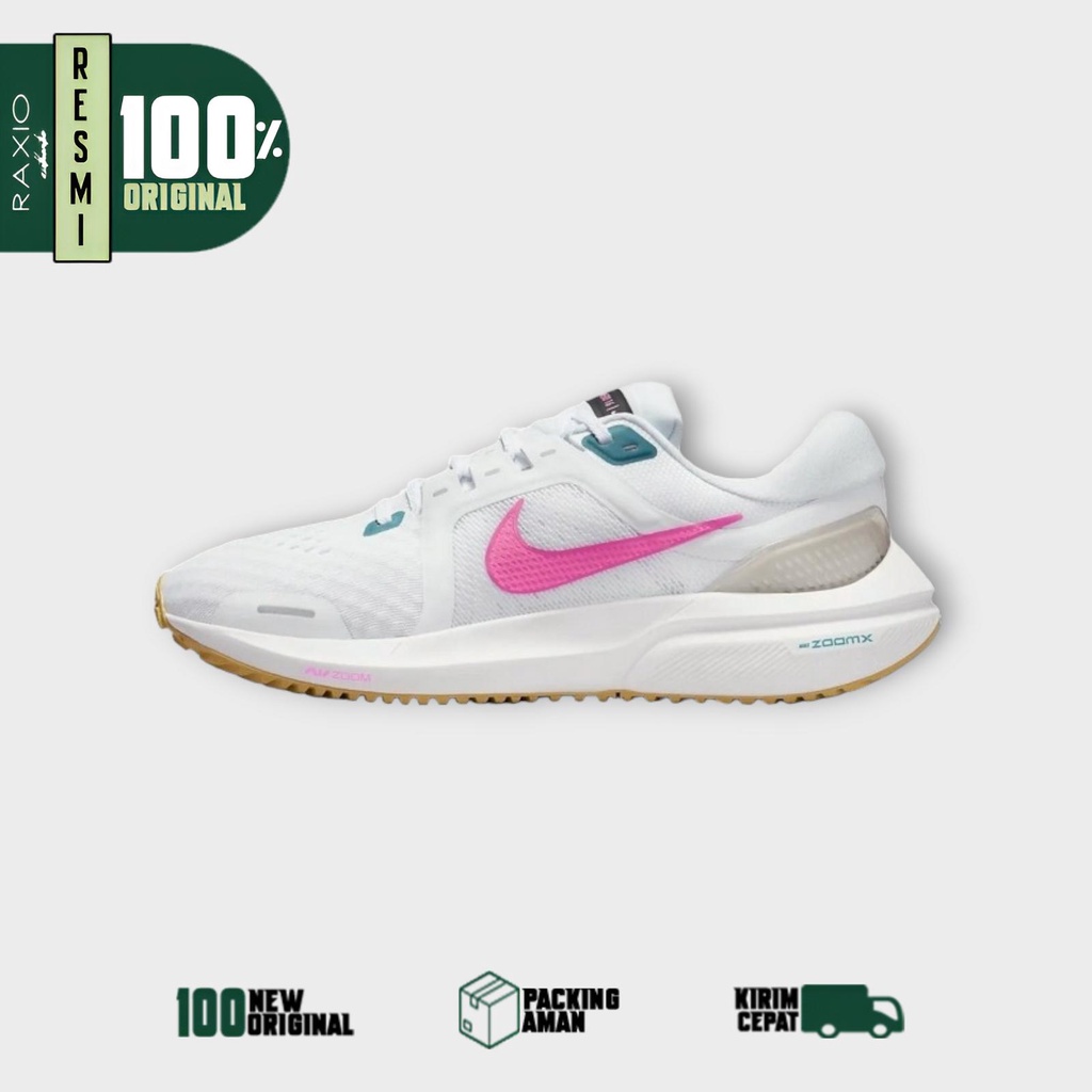 Sepatu Lari Nike Air Zoom Vomero 16 All Full Triple White Pink Wmns Original Ori Asli BNIB Murah